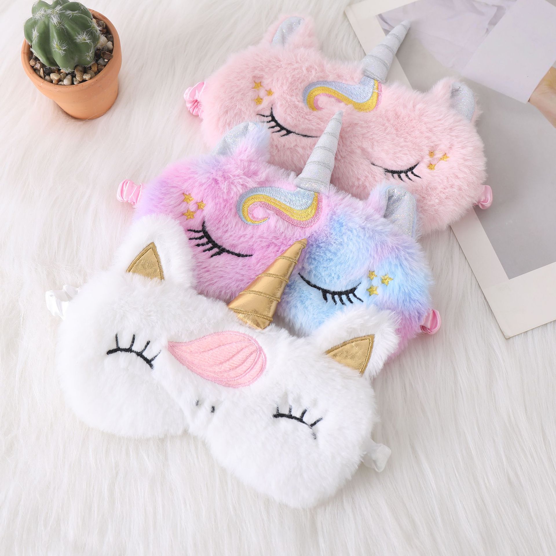 Soft Plush Sleeping Eye Masks  - огляд і ціна Kids Face Mask
