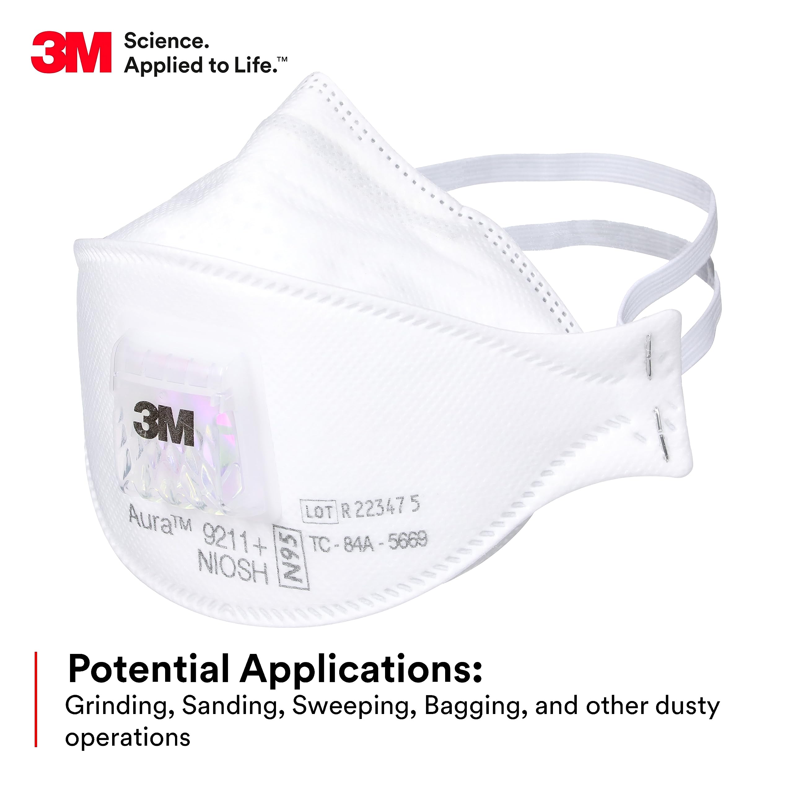 3M Aura 9211+ Particulate Resp - огляд і ціна Dust Mask Construction