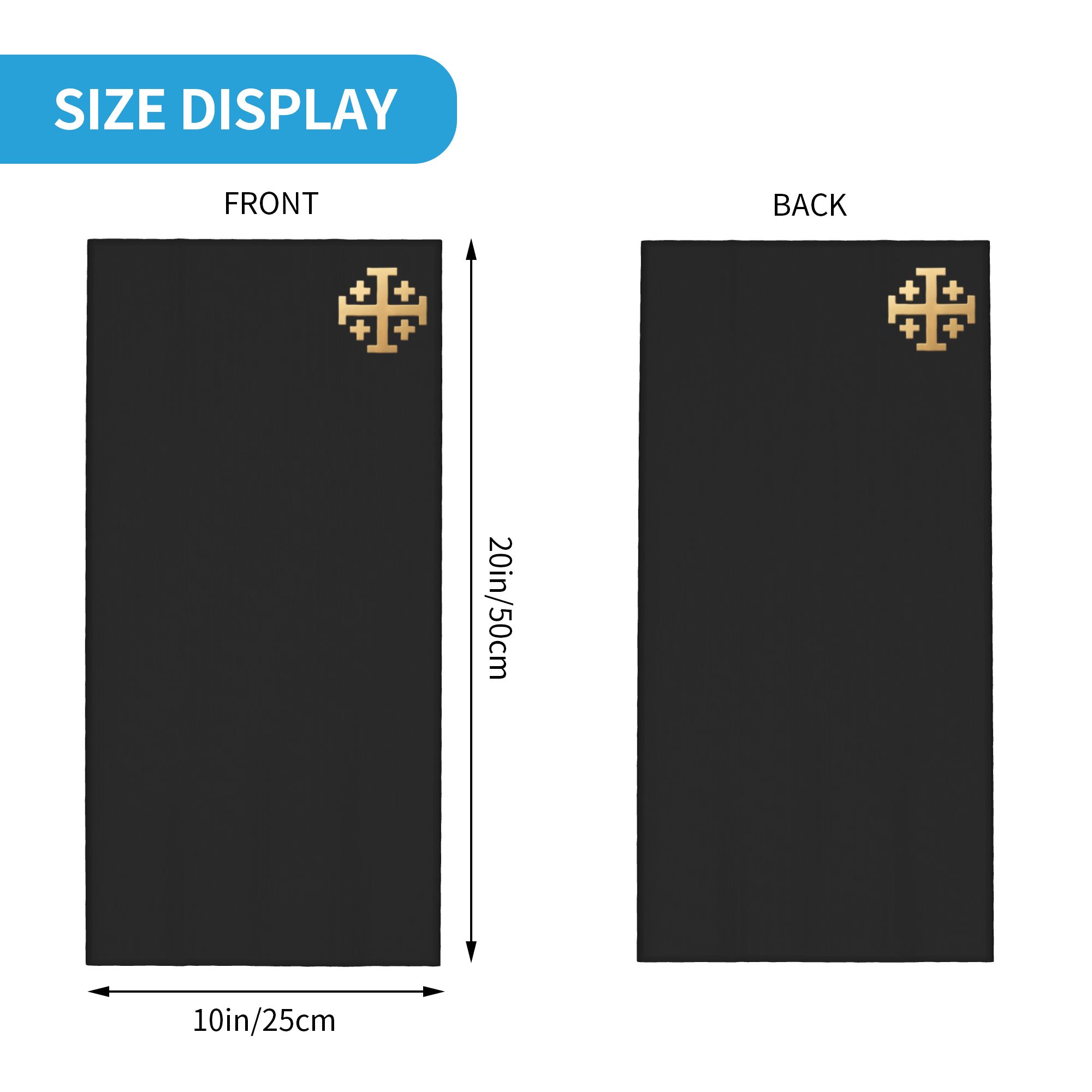 Knight Jerusalem Cross Christi - огляд і ціна Neck Gaiter Face Cover